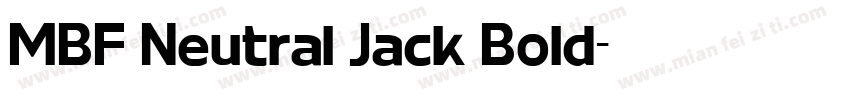 MBF Neutral Jack Bold字体转换